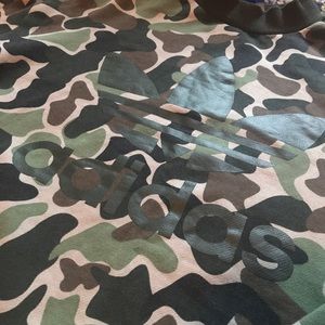 Adidas Camo Cropped Sweater